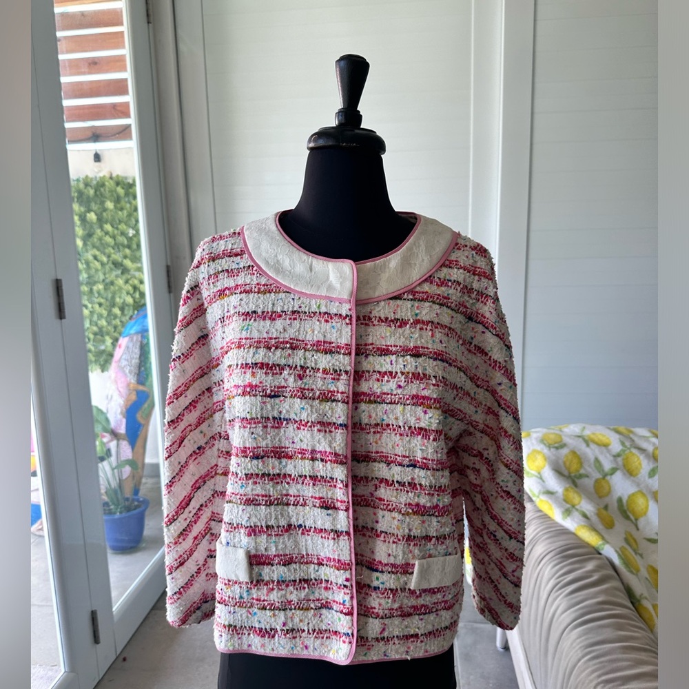 🛑SALE BOUTIQUE MOSCHINO JACKET ABSOLUTELY GORGEOUS RUN LARGE